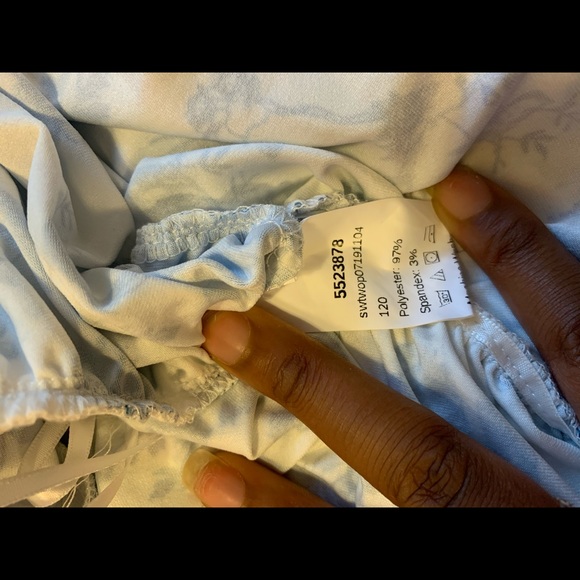 SHEIN Blue Print Two Piece Set - Picture 5 of 6